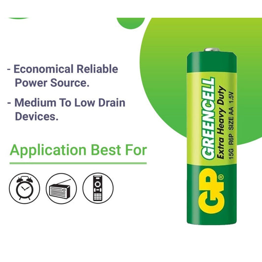 GP Greencell Extra Heavy Duty Battery (AA / AAA) 1.5V Carbon Zinc