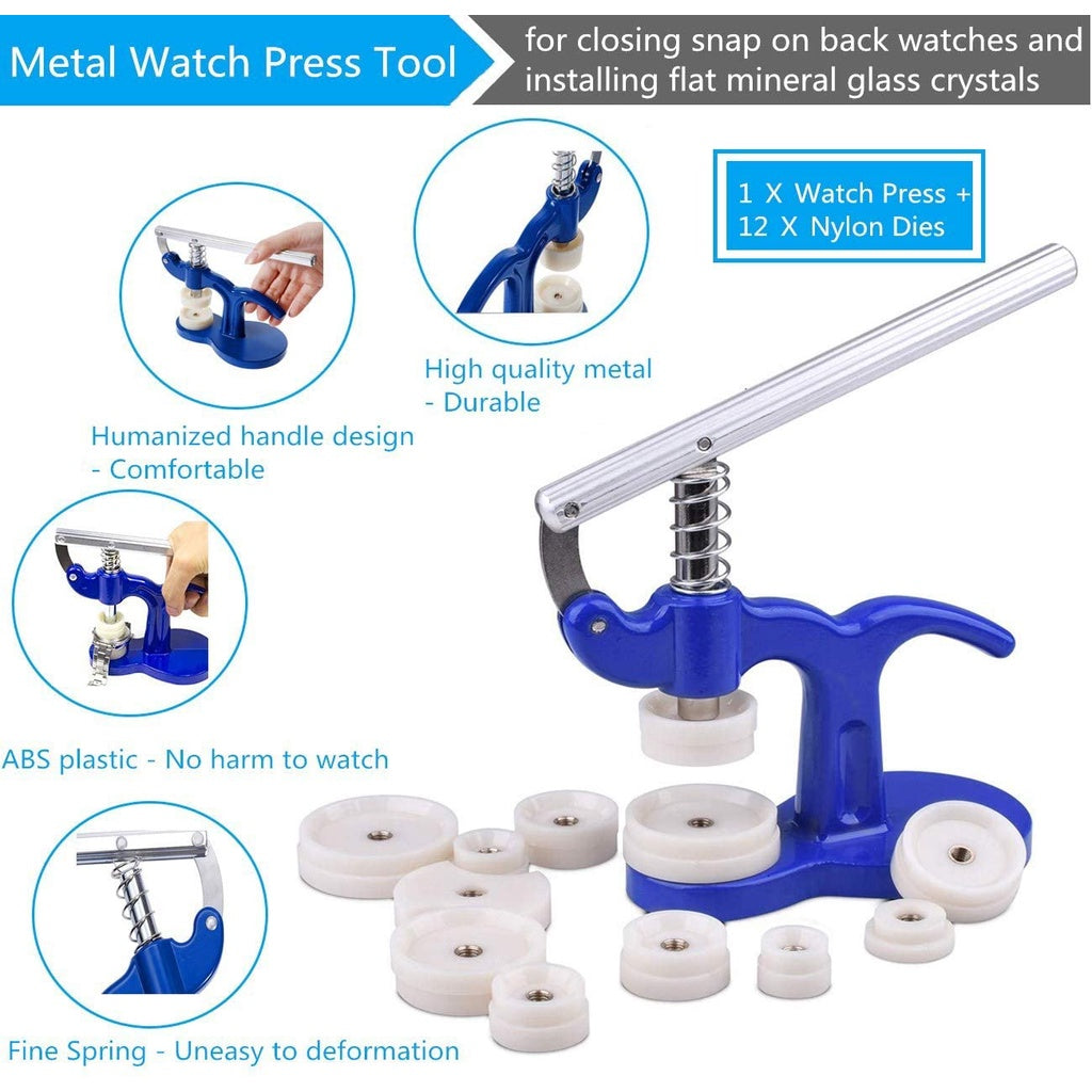 Watch Repair Kit | Watch Case Opener Spring Bar Tools | Watch Battery Replacement Tool Kit Watch Band Link Pin Tool Jam