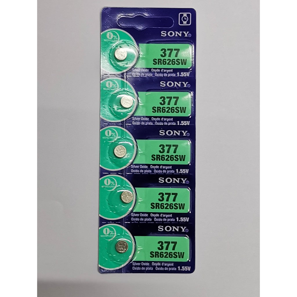 Japan SONY ori • 337 SR416SW • 364 SR621SW • 371 SR920SW • 377 SR626SW • 379 SR521SW • 399/395 SR927S/SW Watch Battery