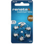 Renata Zinc Air Battery A10 / A13 / A312 / A675 / PR70 / PR48 / PR41 / PR44 305 mAh 1.45V 0% Mercury