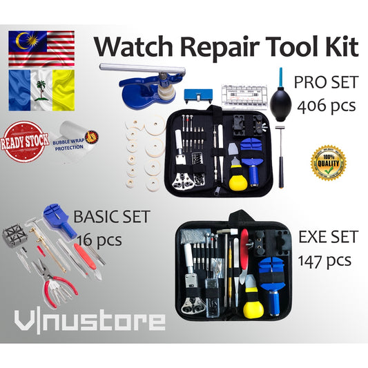 Watch Repair Kit | Watch Case Opener Spring Bar Tools | Watch Battery Replacement Tool Kit Watch Band Link Pin Tool Jam