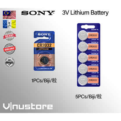 SONY 3V Lithium Coin Battery CR1220/CR1616/CR1620/CR1632/CR2016/CR2025/CR2032/CR2430/CR2450B CMOS BATTERY / BIOS BATTERY