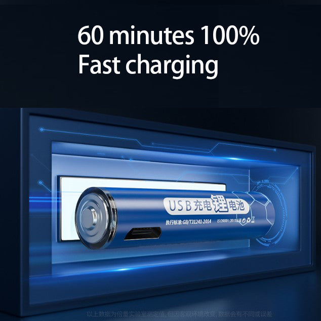 Original Doublepow USB rechargeable AA / AAA Battery | Built-in USB Port / Cable