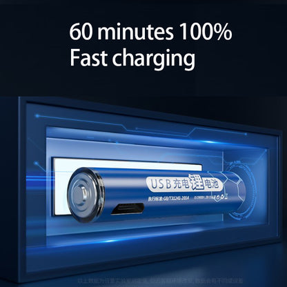 Original Doublepow USB rechargeable AA / AAA Battery | Built-in USB Port / Cable