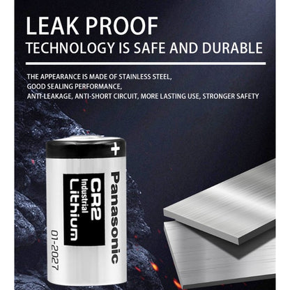PANASONIC CR2 / CR123A Industrial Lithium Battery 3V Voltage 850mAh / 1550mAh for Camera, Flashlight & Smoke Detector