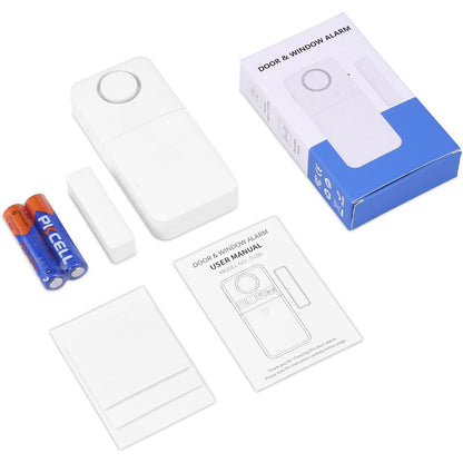 Multi Funciton Wireless Door Sensor Alarm | 4-Mode | 2 Years Battery Life | Window Alarm | Welcome DoorBell | 开门警报器