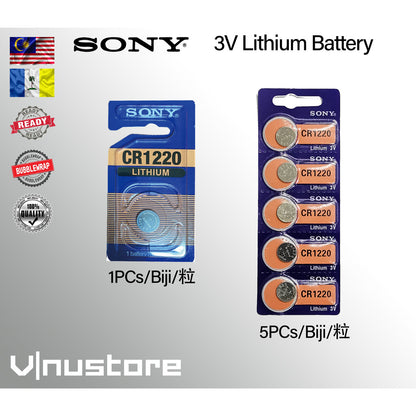 SONY 3V Lithium Coin Battery CR1220/CR1616/CR1620/CR1632/CR2016/CR2025/CR2032/CR2430/CR2450B CMOS BATTERY / BIOS BATTERY