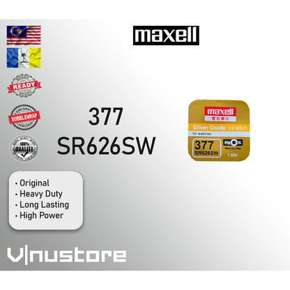 Ori • JAPAN • MAXELL Watch Battery Batteries Silver Oxide 1.55V SR44SW SR41SW SR416SW SR512SW 377 364 315 321 371 395 37