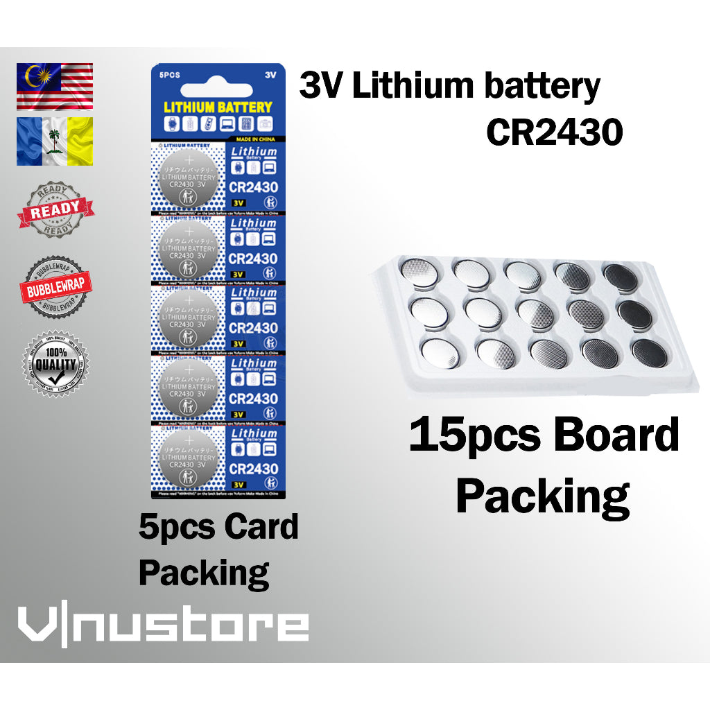 3V Lithium Battery CR2450 CR2430 CR2032 2025 2016 1632 1620 1616 1220 927 Batteries Bateri Coin Watch Remote Calculator
