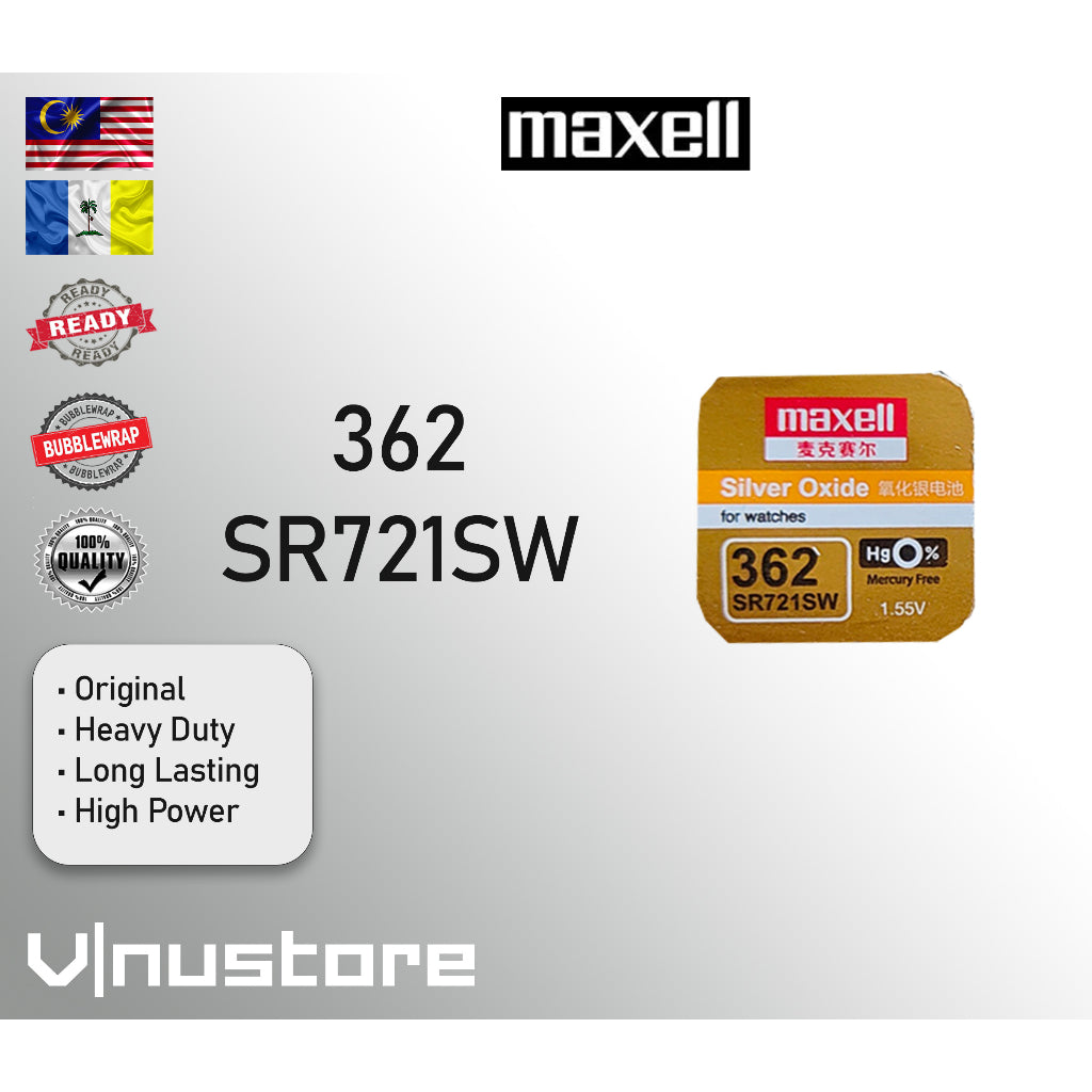 Ori • JAPAN • MAXELL Watch Battery Batteries Silver Oxide 1.55V SR44SW SR41SW SR416SW SR512SW 377 364 315 321 371 395 37