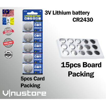 3V Lithium Battery CR2450 CR2430 CR2032 2025 2016 1632 1620 1616 1220 927 Batteries Bateri Coin Watch Remote Calculator