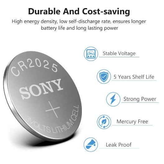 SONY 3V Lithium Coin Battery CR1220/CR1616/CR1620/CR1632/CR2016/CR2025/CR2032/CR2430/CR2450B CMOS BATTERY / BIOS BATTERY