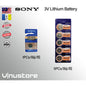SONY 3V Lithium Coin Battery CR1220/CR1616/CR1620/CR1632/CR2016/CR2025/CR2032/CR2430/CR2450B CMOS BATTERY / BIOS BATTERY
