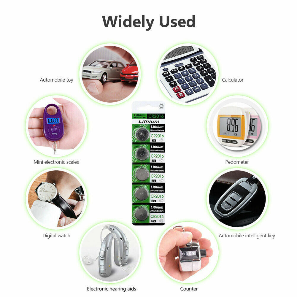 3V Lithium Battery CR2450 CR2430 CR2032 2025 2016 1632 1620 1616 1220 927 Batteries Bateri Coin Watch Remote Calculator