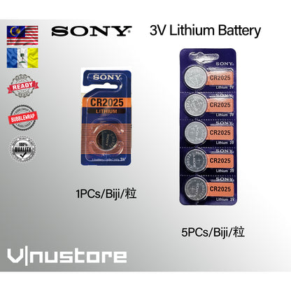 SONY 3V Lithium Coin Battery CR1220/CR1616/CR1620/CR1632/CR2016/CR2025/CR2032/CR2430/CR2450B CMOS BATTERY / BIOS BATTERY