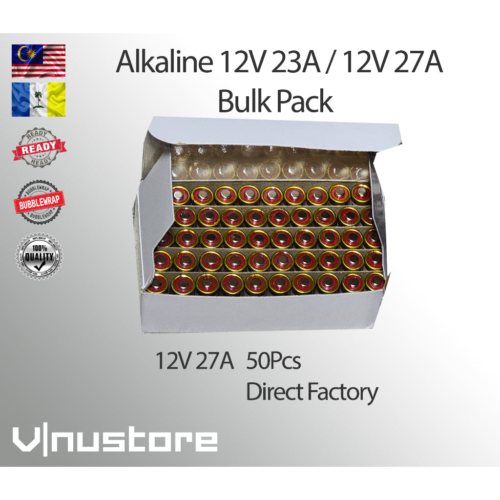 (Bulk) High Voltage Akaline Battery 12V23A / 12V27A / 12V 23A 27A | Direct Factory | Quality Door Remote Control Bell