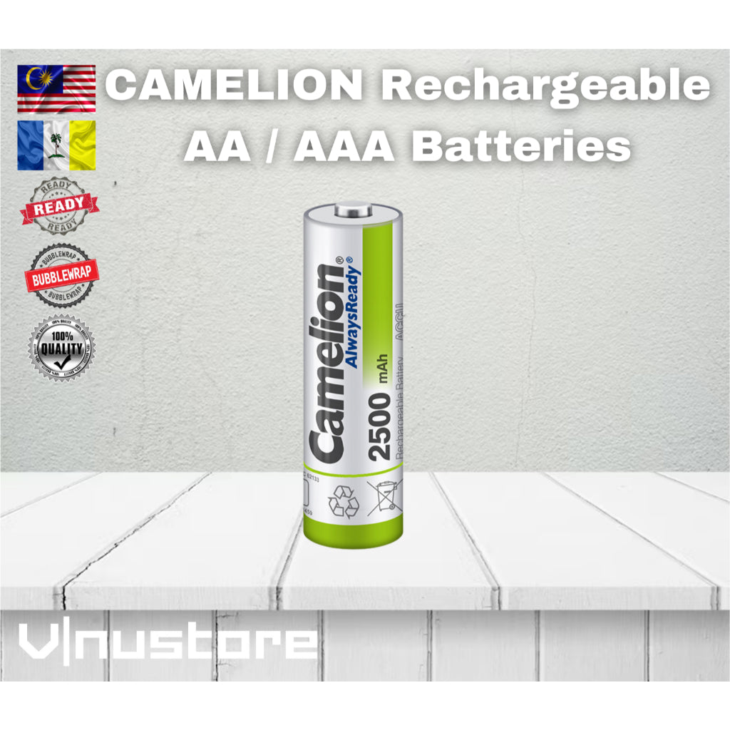 Camelion AA / AAA Battery Ni - MH Rechargeable For Player Camera Toy Remote Control Car RC Bateri Batteries