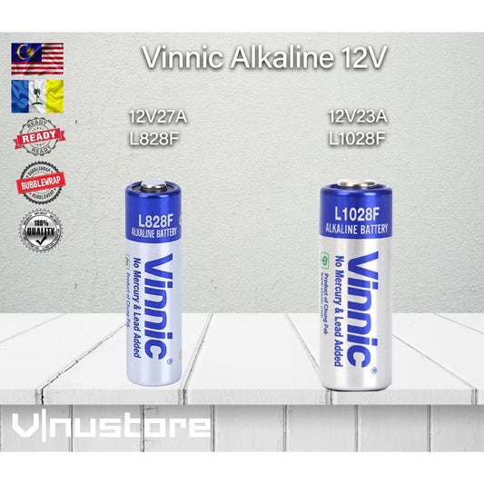 Vinnic Alkaline 12V 23A / 27A Battery For Remote control device door alarm bell wireless switch