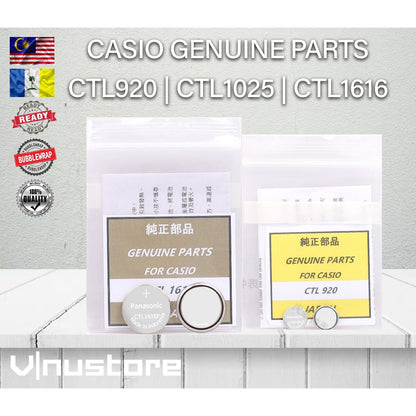 CASIO GENUINE PARTS BATTERY CTL920 CTL1025 CTL1616 | Solar Watch Battery | G-shock PathFinder GW MTG Proterk Baby G AWG