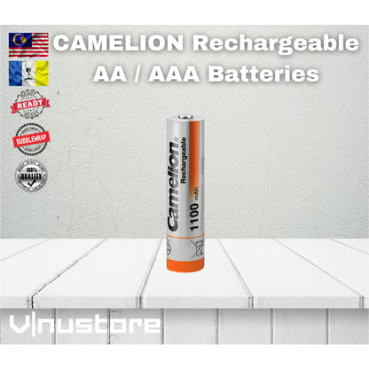 Camelion AA / AAA Battery Ni - MH Rechargeable For Player Camera Toy Remote Control Car RC Bateri Batteries