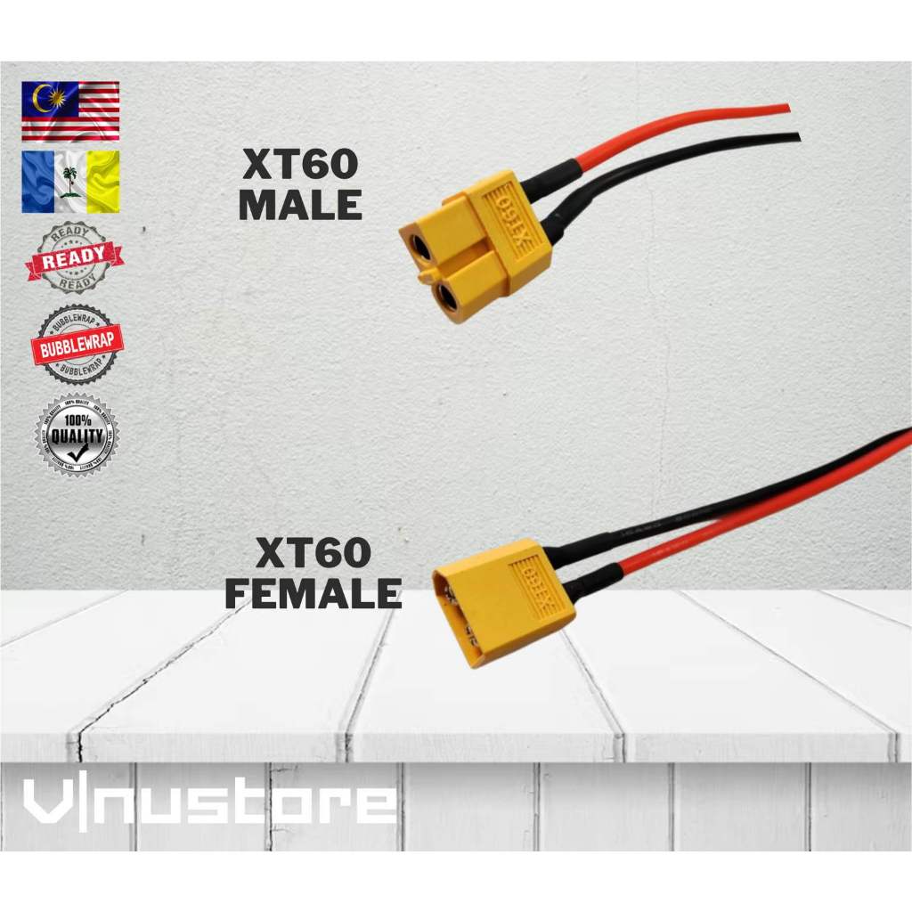XT30 XT60 XT90 Lipo Battery Plug Male / Female With Cable 10CM For FPV Drone RC Connector Power Charging