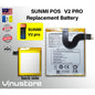 SUNMI POS V1S / V2 / V2 PRO / P2 PRO Replacement Battery (POS Machine)