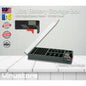 Ultra Battery Storage Box Compartment | Heavy Duty with Battery Tester Wall Mounted | Container for AA AAA C D 9V