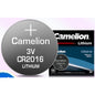 Camelion 3V Coin Battery LR41 LR44 CR1220 CR1225 CR1632 CR2016 CR2025 CR2032 Bateri Remote Watch Calculator Led AG13