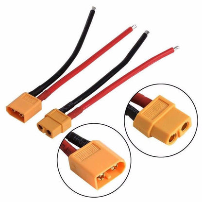 XT30 XT60 XT90 Lipo Battery Plug Male / Female With Cable 10CM For FPV Drone RC Connector Power Charging