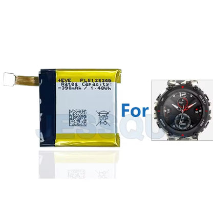 Battery Replacement For HUAMI AMAZFIT T-Rex Pro A1918 A1808 A1801 A1811 Verge Lite Gtr PL512524G