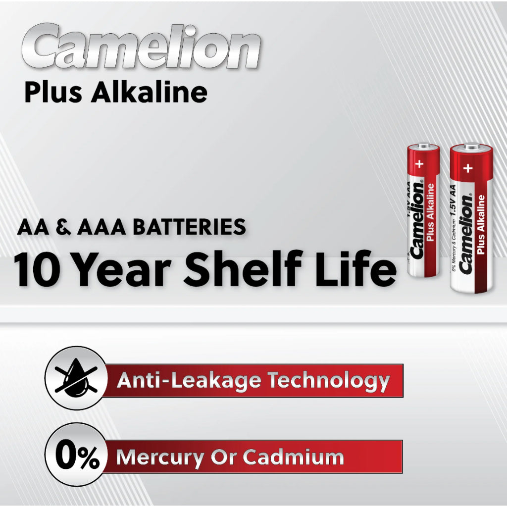 Camelion Batteries AA AAA Battery Super Heavy Duty & Akaline Plus 1.5V Bateri Camel Remote Control Clock