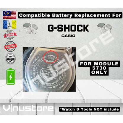 Battery For Casio G-Shock GM-S110 / GMA P2100 / GM S2110 ( MODULE 5730 ) Bateri