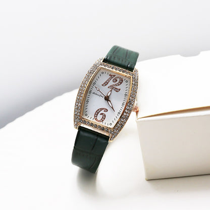 Lady Watch Leather And Battery Powered Stylish Leather Strap Quartz Watch Women Un