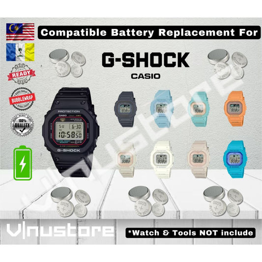 Battery Replacement For Casio G-Shock GLX-S5600 series ( MODULE 3559 )