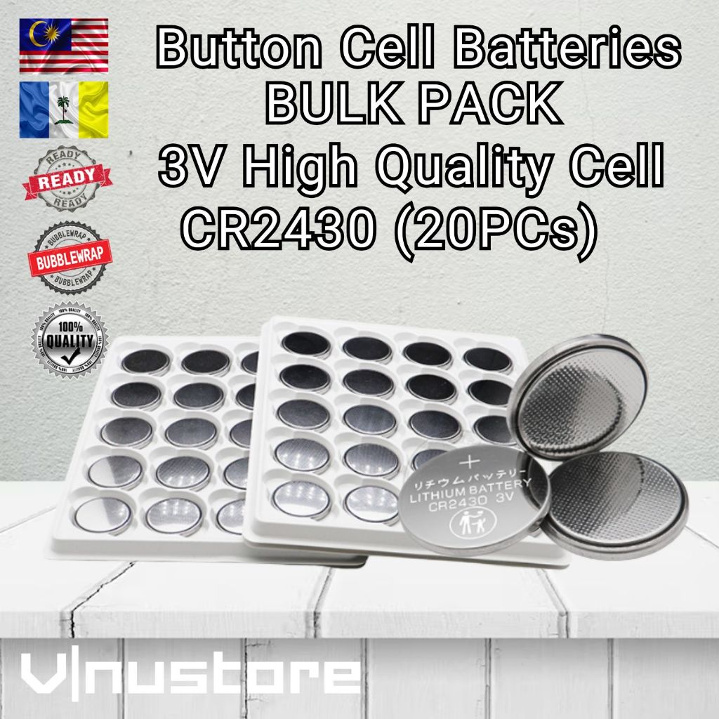 Button Cell Battery BULK PACK (Tray/Wholesale) 1.5V / 3V Lithium & Alkaline CR2032 CR2025 CR2016 CR1632 LR44 LR41 LR1130
