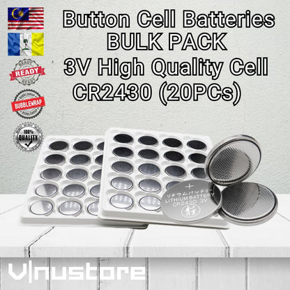 Button Cell Battery BULK PACK (Tray/Wholesale) 1.5V / 3V Lithium & Alkaline CR2032 CR2025 CR2016 CR1632 LR44 LR41 LR1130
