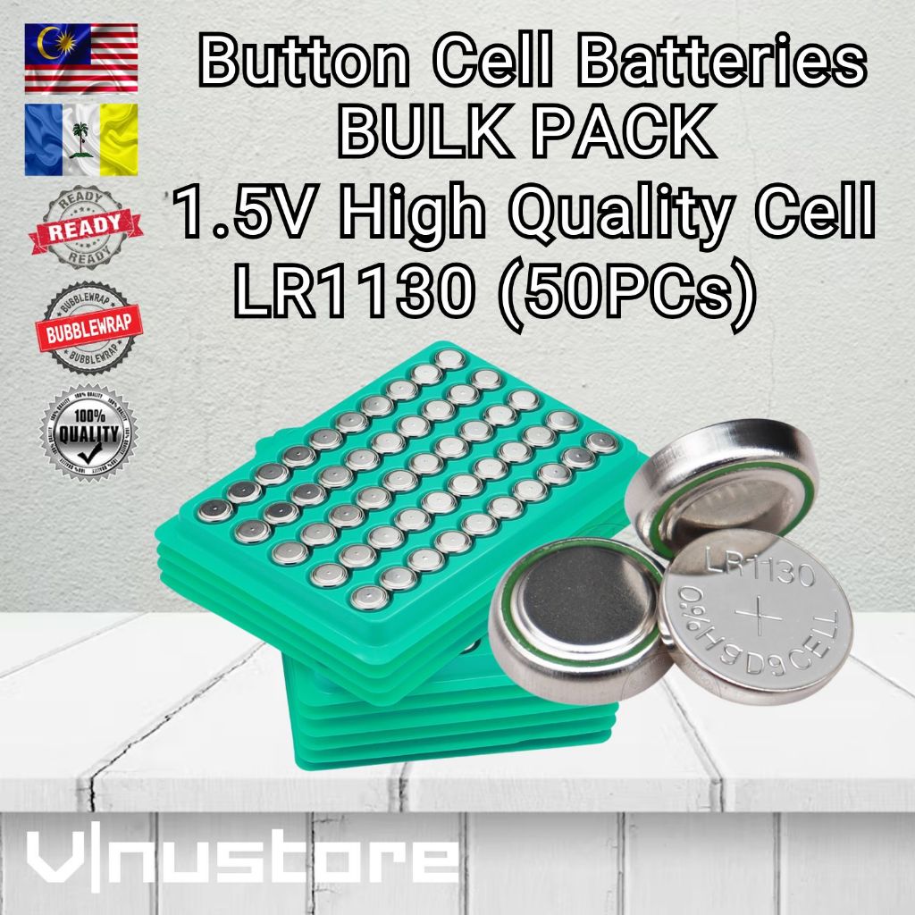 Button Cell Battery BULK PACK (Tray/Wholesale) 1.5V / 3V Lithium & Alkaline CR2032 CR2025 CR2016 CR1632 LR44 LR41 LR1130