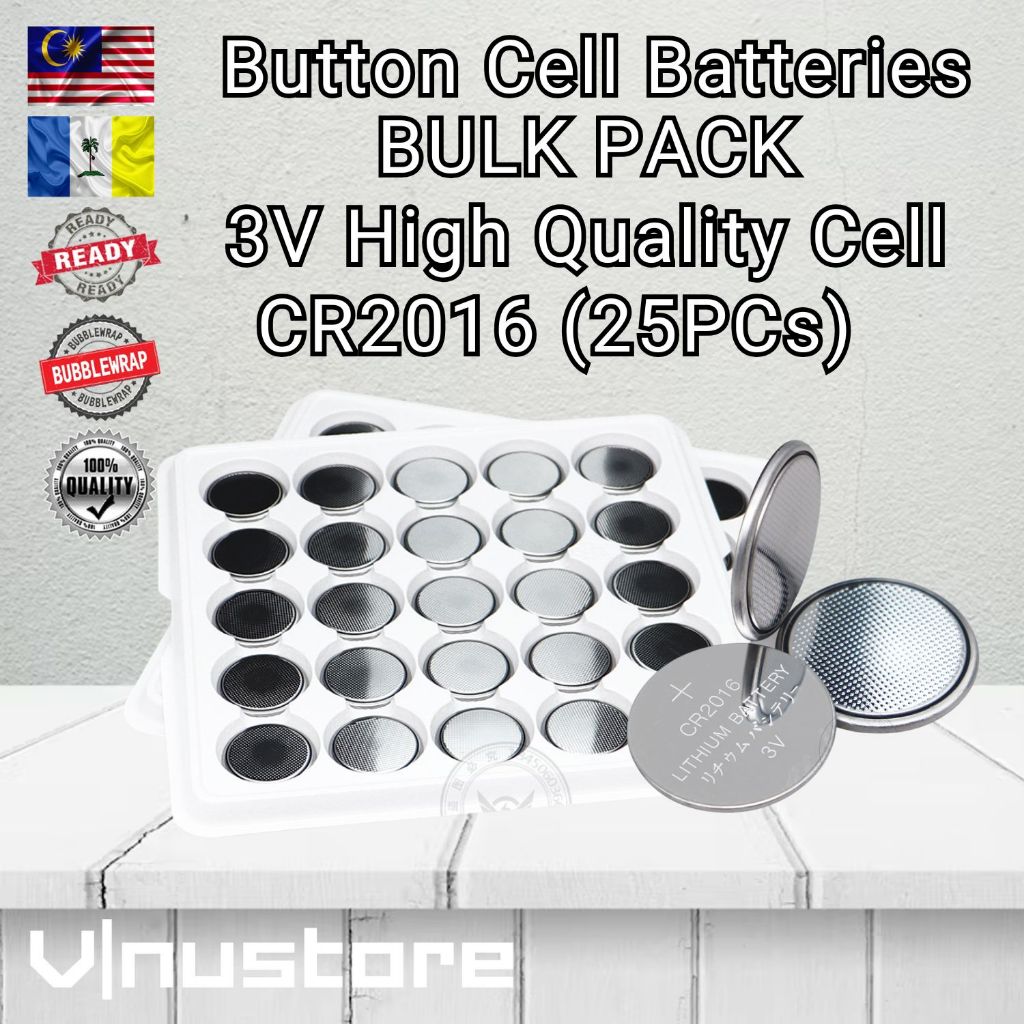Button Cell Battery BULK PACK (Tray/Wholesale) 1.5V / 3V Lithium & Alkaline CR2032 CR2025 CR2016 CR1632 LR44 LR41 LR1130