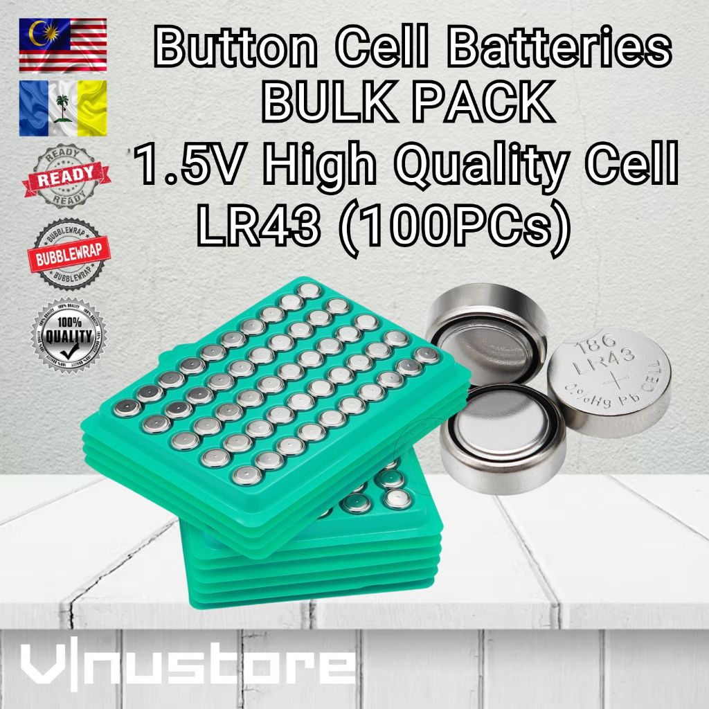 Button Cell Battery BULK PACK (Tray/Wholesale) 1.5V / 3V Lithium & Alkaline CR2032 CR2025 CR2016 CR1632 LR44 LR41 LR1130