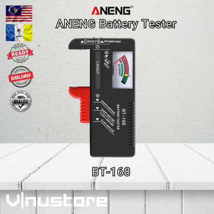 ANENG BT-168 PRO Universal Battery Tester Digital LCD & Analog Checker for AA AAA C D 9V Button Cell 18650