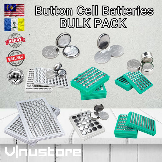 Button Cell Battery BULK PACK (Tray/Wholesale) 1.5V / 3V Lithium & Alkaline CR2032 CR2025 CR2016 CR1632 LR44 LR41 LR1130