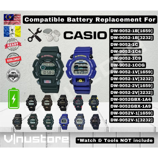 Battery For Casio G-Shock DW-9052 Series (Module 1659 / 3232)