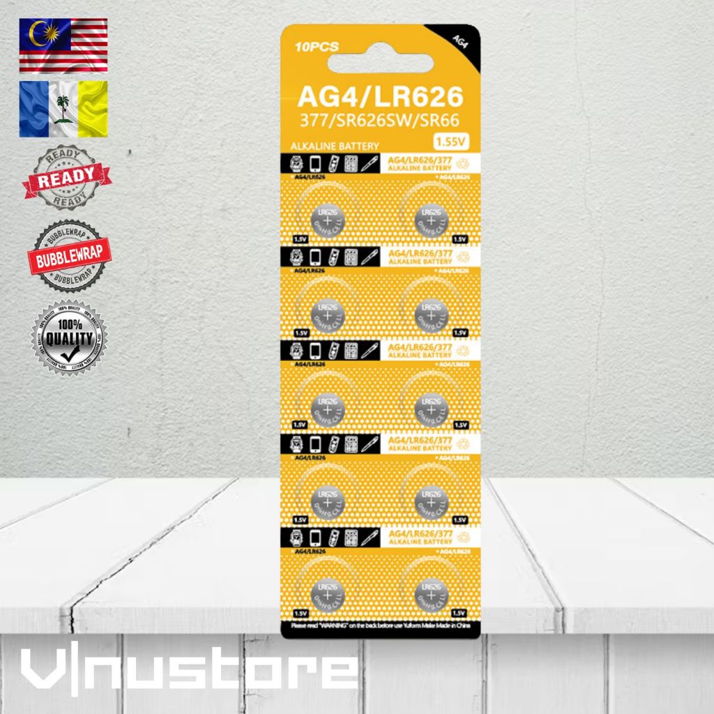 Button Cell Battery 1.5V / 3V Lithium & Alkaline AG3 AG10 AG13 CR2032 CR2025 CR2450 CR1632 LR44 LR41 LR1130