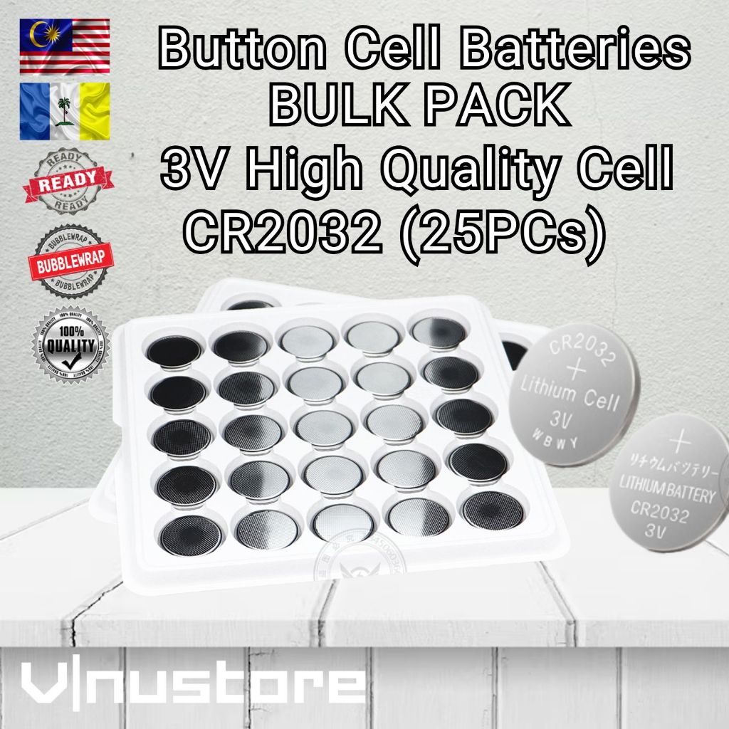 Button Cell Battery BULK PACK (Tray/Wholesale) 1.5V / 3V Lithium & Alkaline CR2032 CR2025 CR2016 CR1632 LR44 LR41 LR1130
