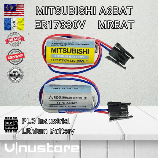 Original MITSUBISHI A6BAT ER17330V MR-BAT Industrial PLC Battery