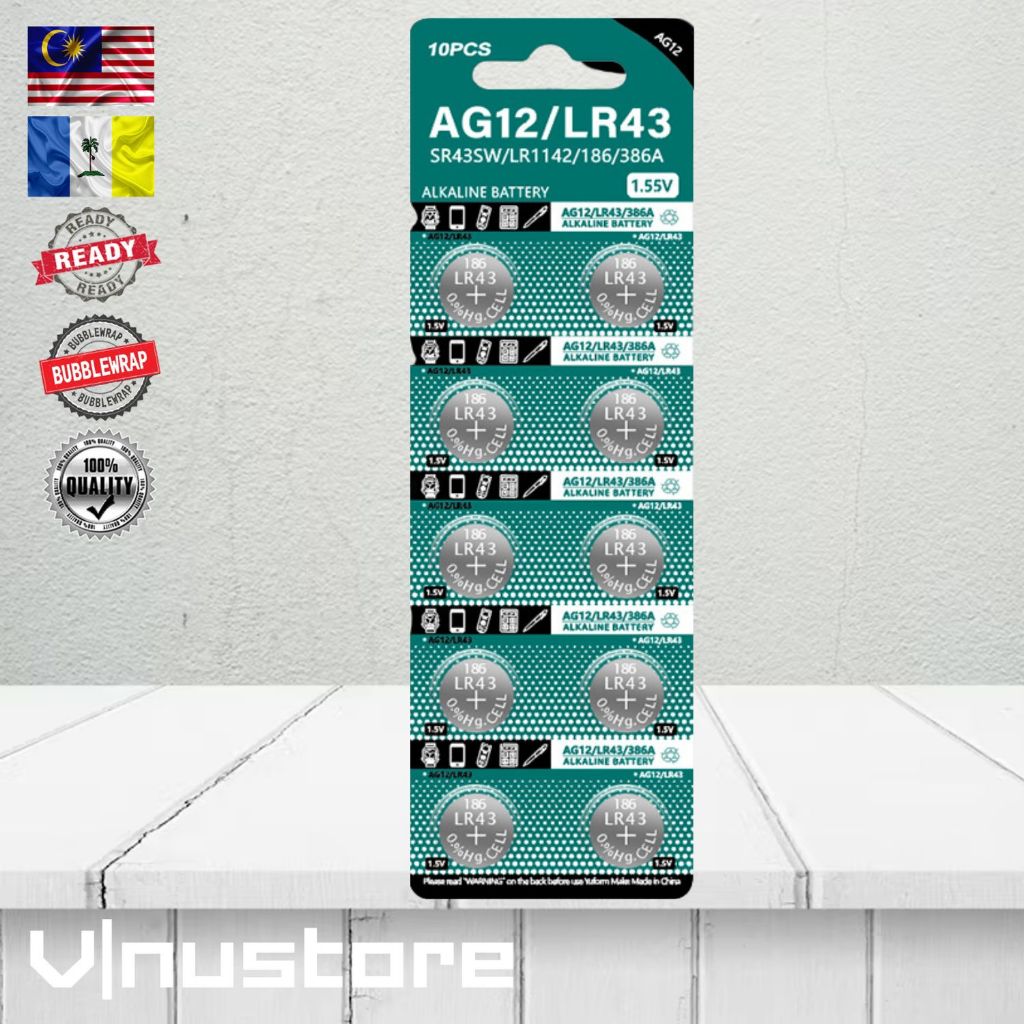 Button Cell Battery 1.5V / 3V Lithium & Alkaline AG3 AG10 AG13 CR2032 CR2025 CR2450 CR1632 LR44 LR41 LR1130