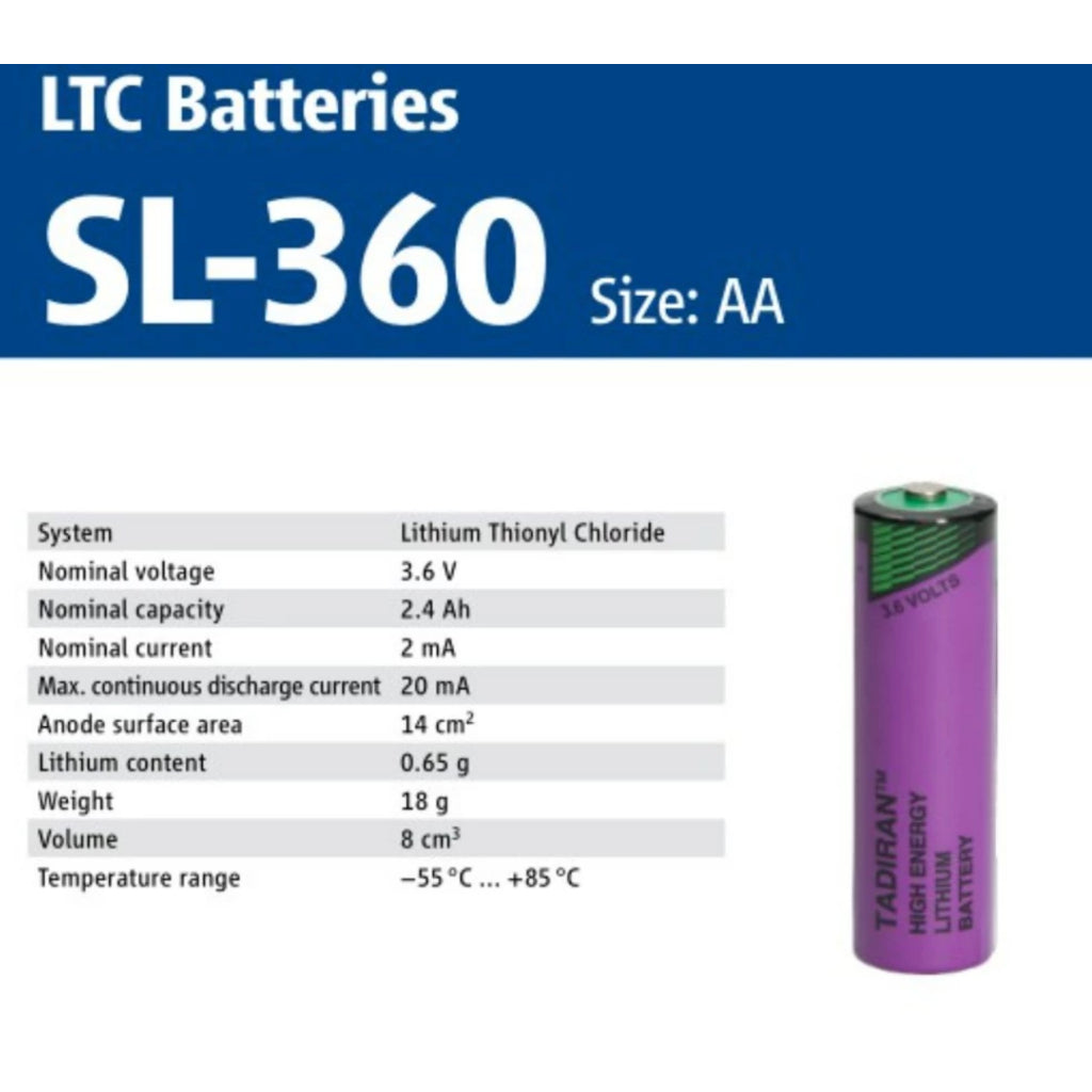 TADIRAN TYPE AA SL360 ER14500 ER 14500 With Leg SL760 3.6V TL-5903 PLC CNC lithium Chloride battery