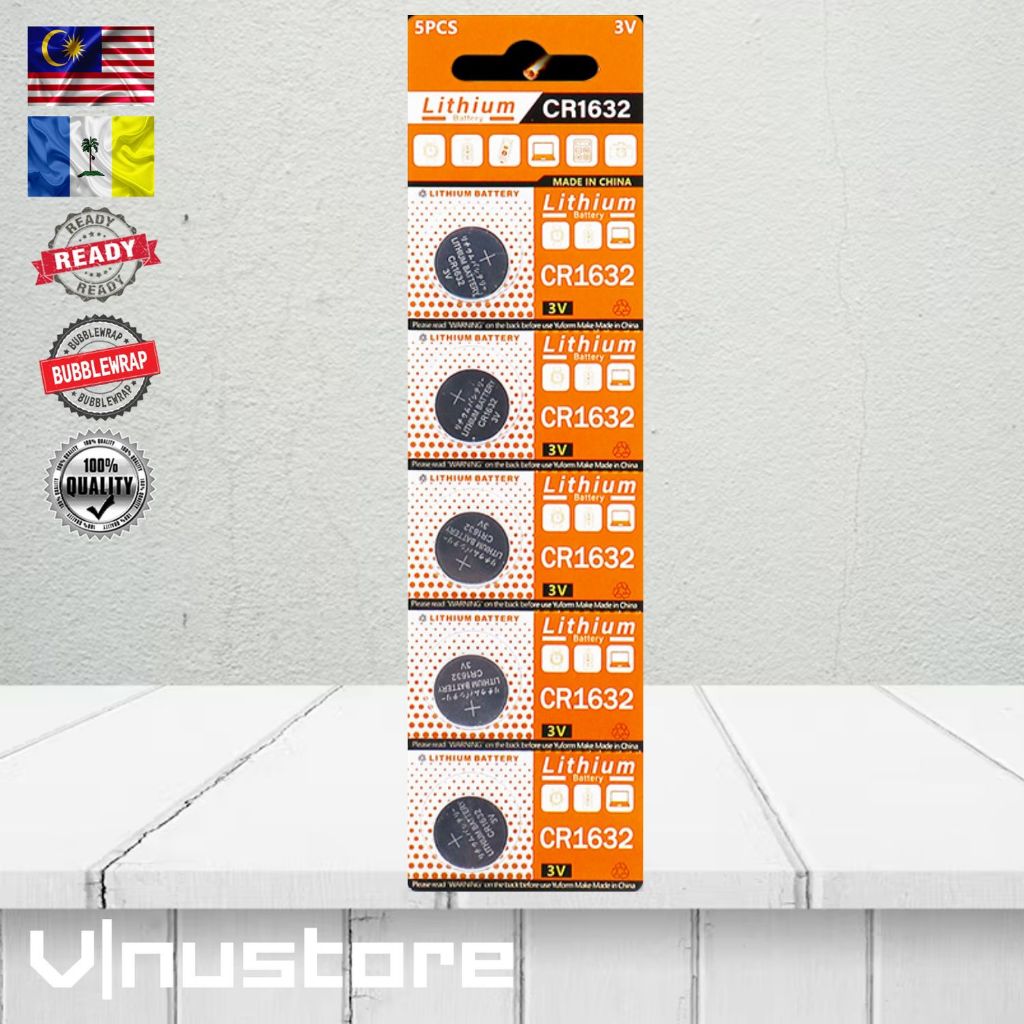 Button Cell Battery 1.5V / 3V Lithium & Alkaline AG3 AG10 AG13 CR2032 CR2025 CR2450 CR1632 LR44 LR41 LR1130