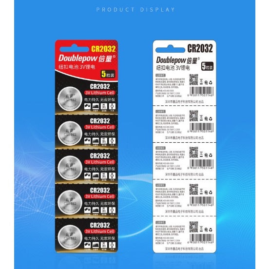 Doublepow CR2032 CR2025 CR2016 Lithium Battery • Jam Tangan • Watch battery