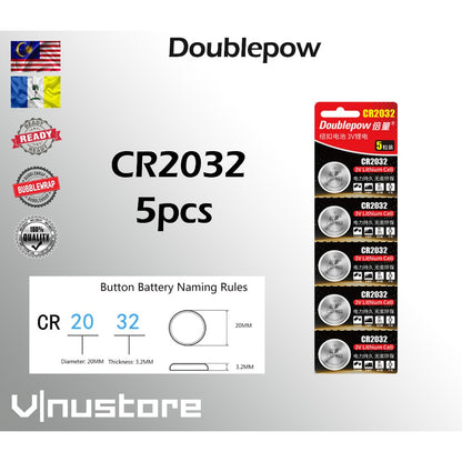 Doublepow CR2032 CR2025 CR2016 Lithium Battery • Jam Tangan • Watch battery